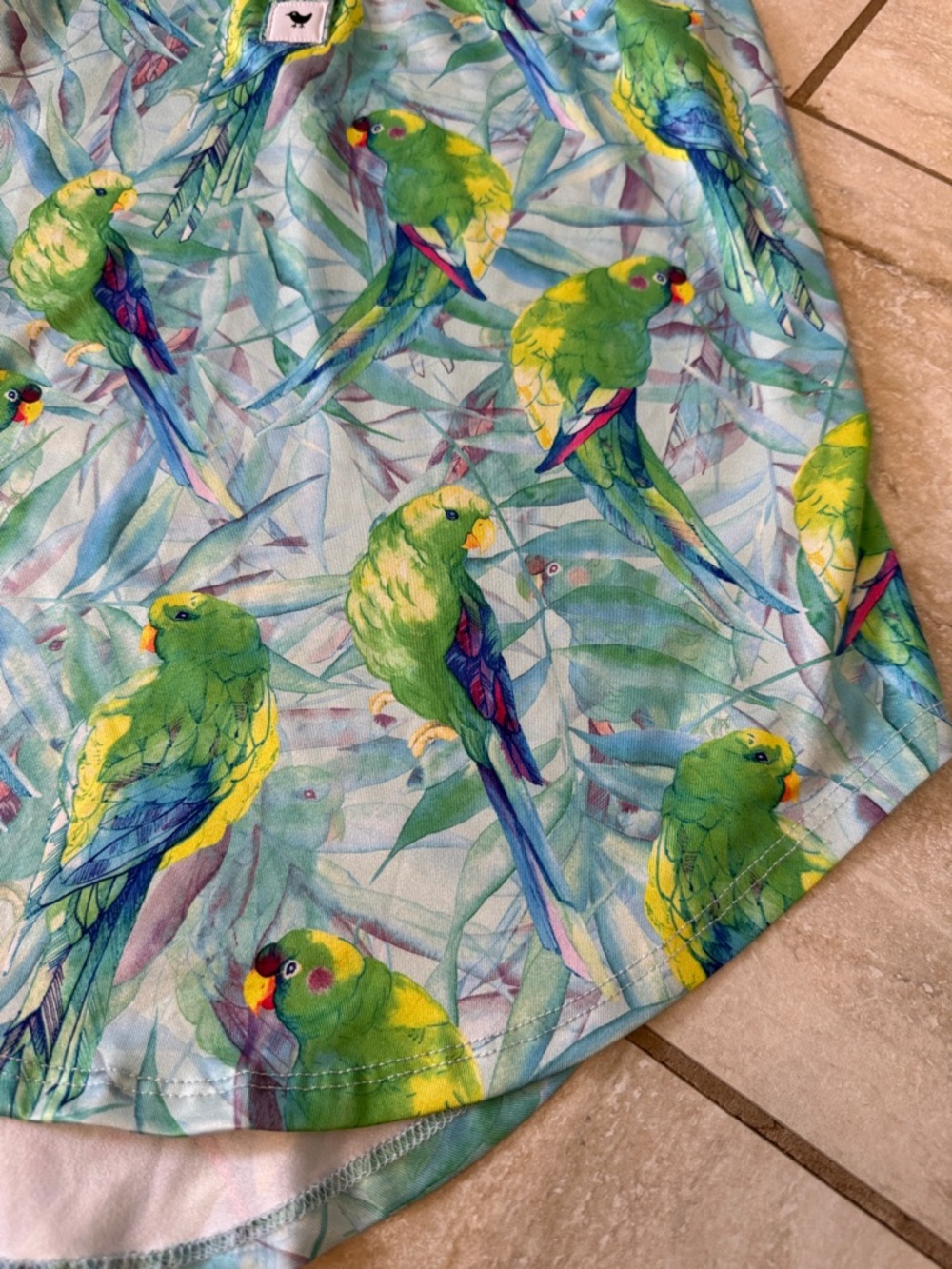 Bad Birdie Women's XS Parrot Pack Sleeveless Golf Tennis Pickleball Polo - Picture 8 of 14
